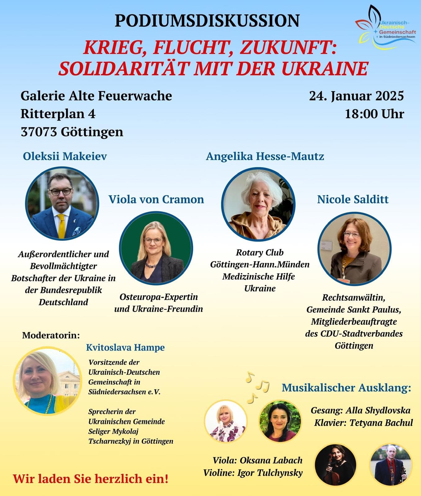 Krieg, Flucht, Zukunft: Solidarität mit der Ukraine