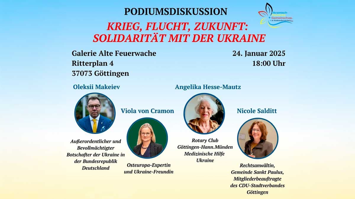 Ukraine-Podiumsdiskussion