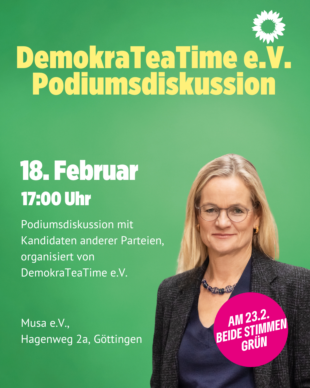 DemokraTeaTime e.V. Podiumsdiskussion