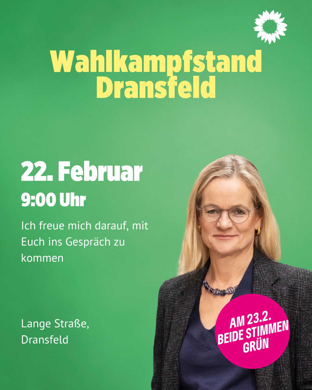 Wahlkampfstand Dransfeld