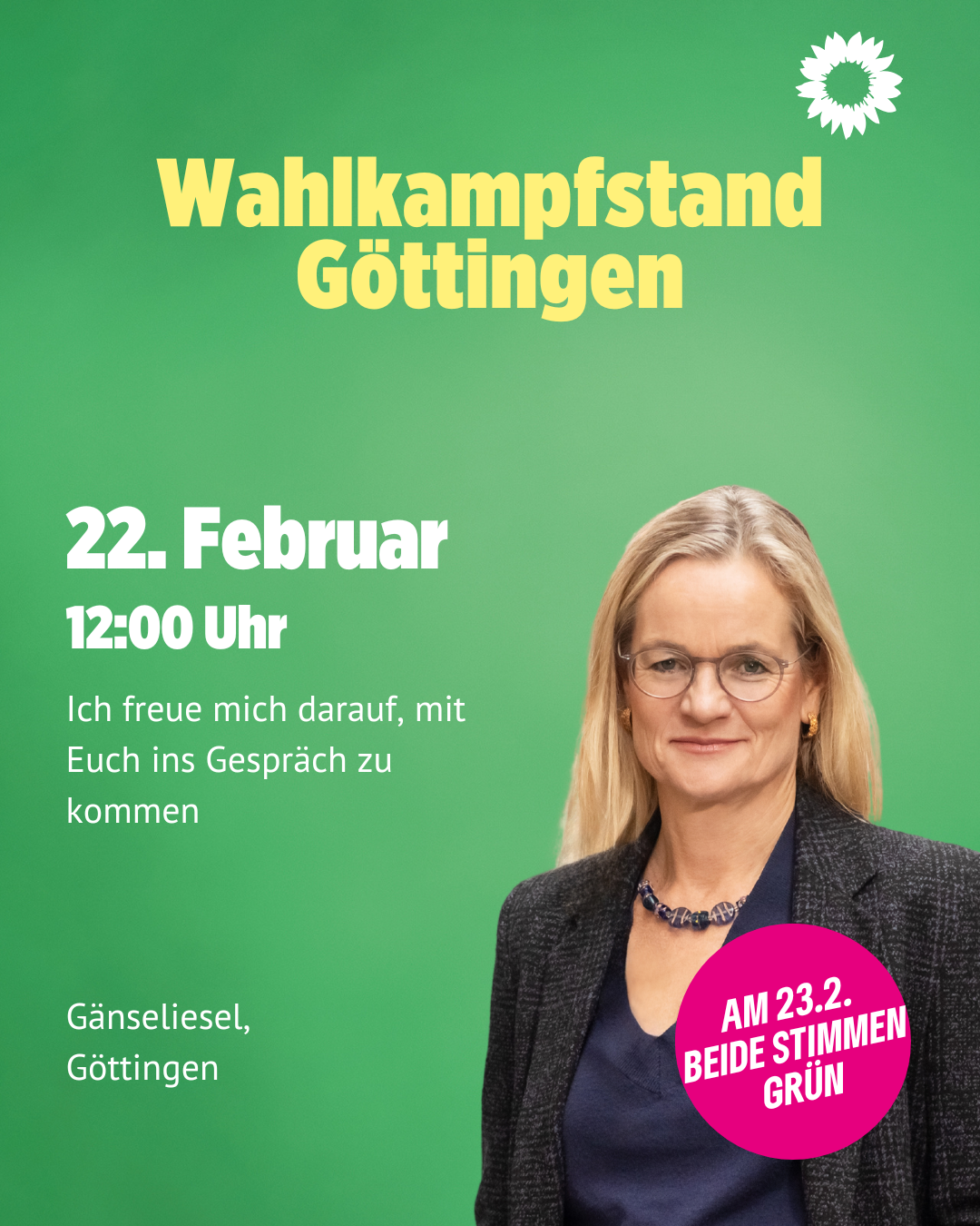 Wahlkampfstand Göttingen